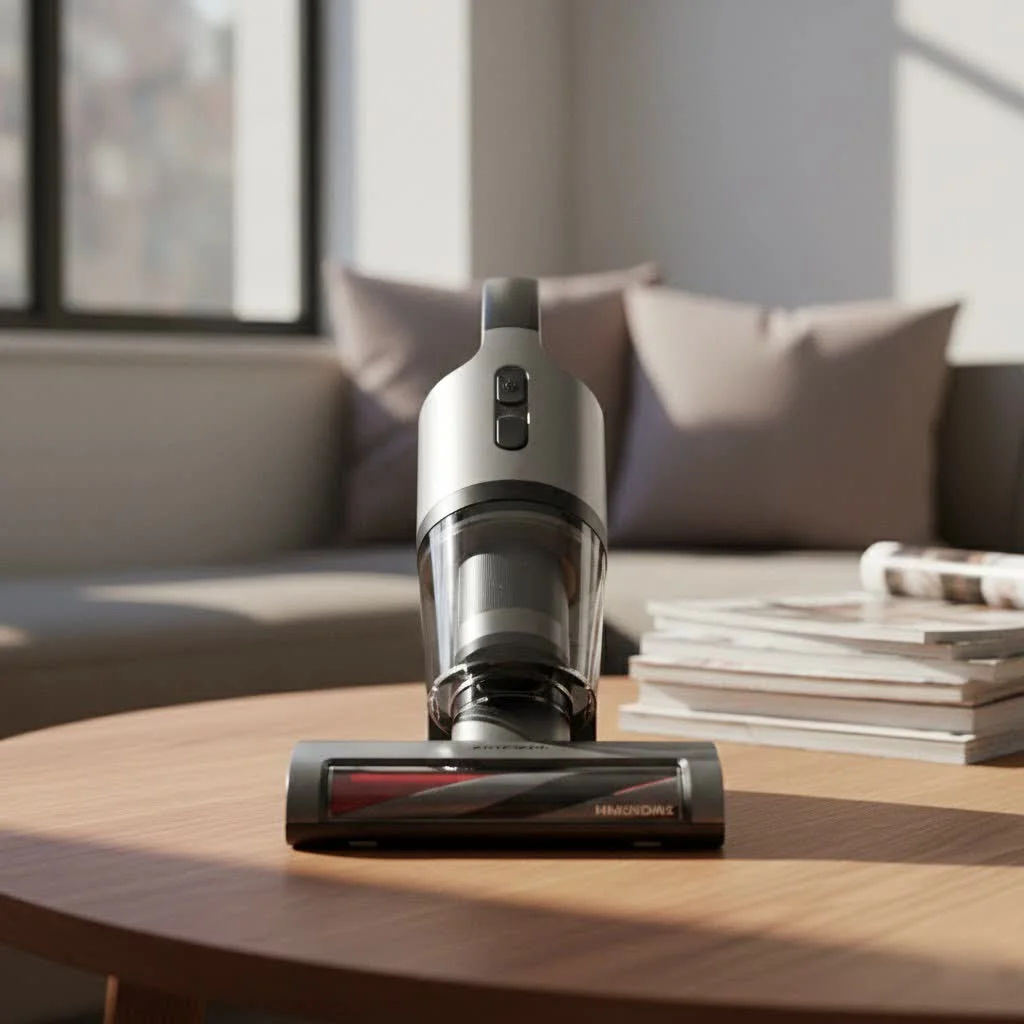 Dyson handheld vacuum battery being charged